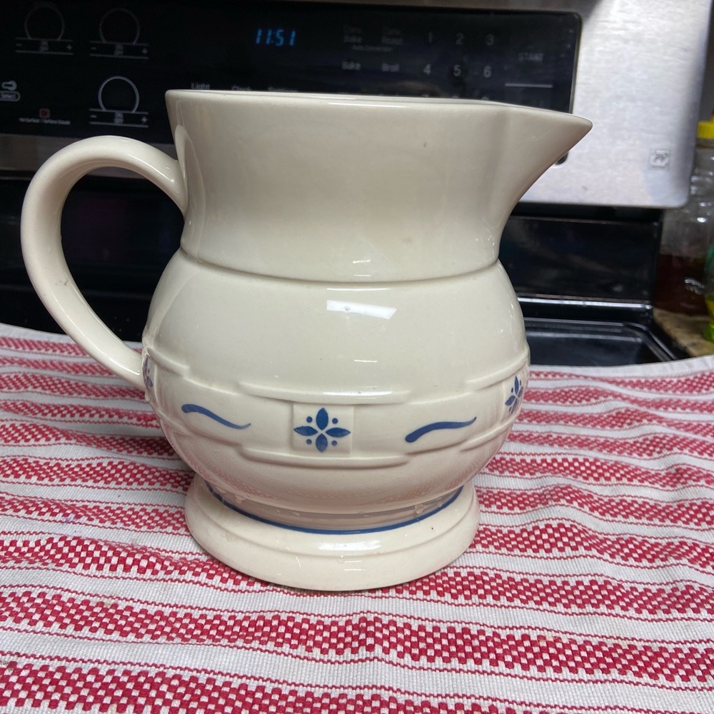 Longaberger Pottery Pitcher